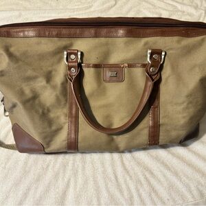 Cutter & Buck Tan and Brown Travel Duffle Bag